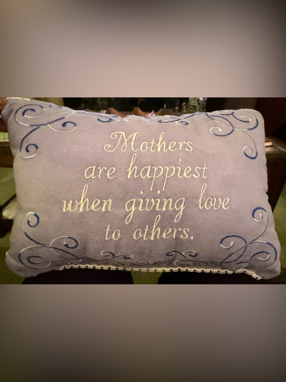 Mother’s Day Lilac Pillow